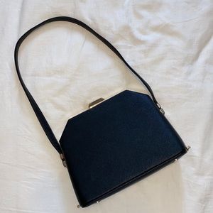 Basic black shoulder bag